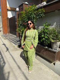Sage cotton farshi salwar suit