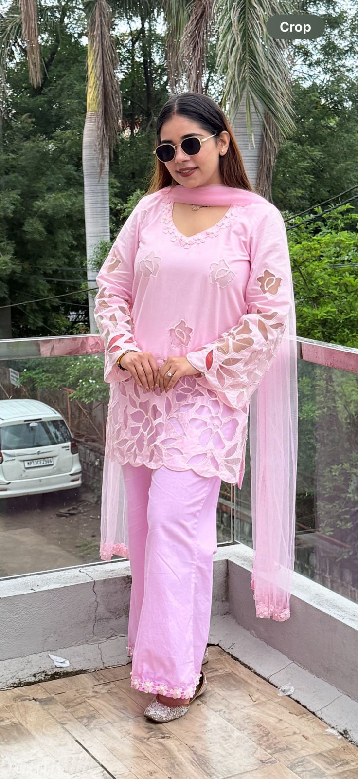 Blush mul cotton suit