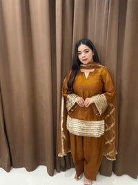 Zahreen glass tissue suit