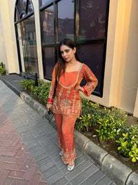 Inayat silk tissue handwork cordset