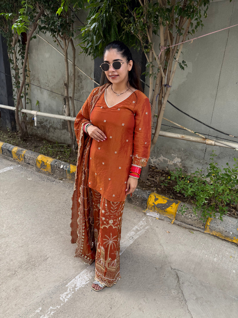 Ruhani Hand embroided Suit