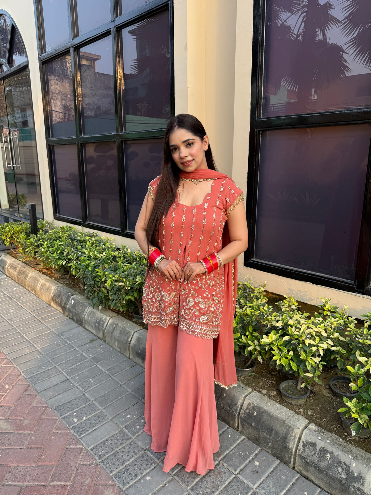 Sabeera handwork garara suit