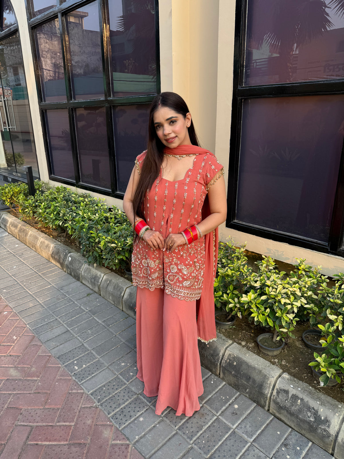 Sabeera handwork garara suit
