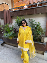 Sunshine schiffli cotton suit