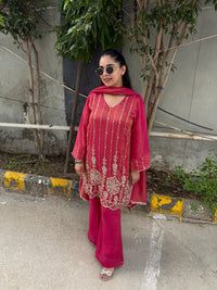 Aafreen Handwork three piece suit