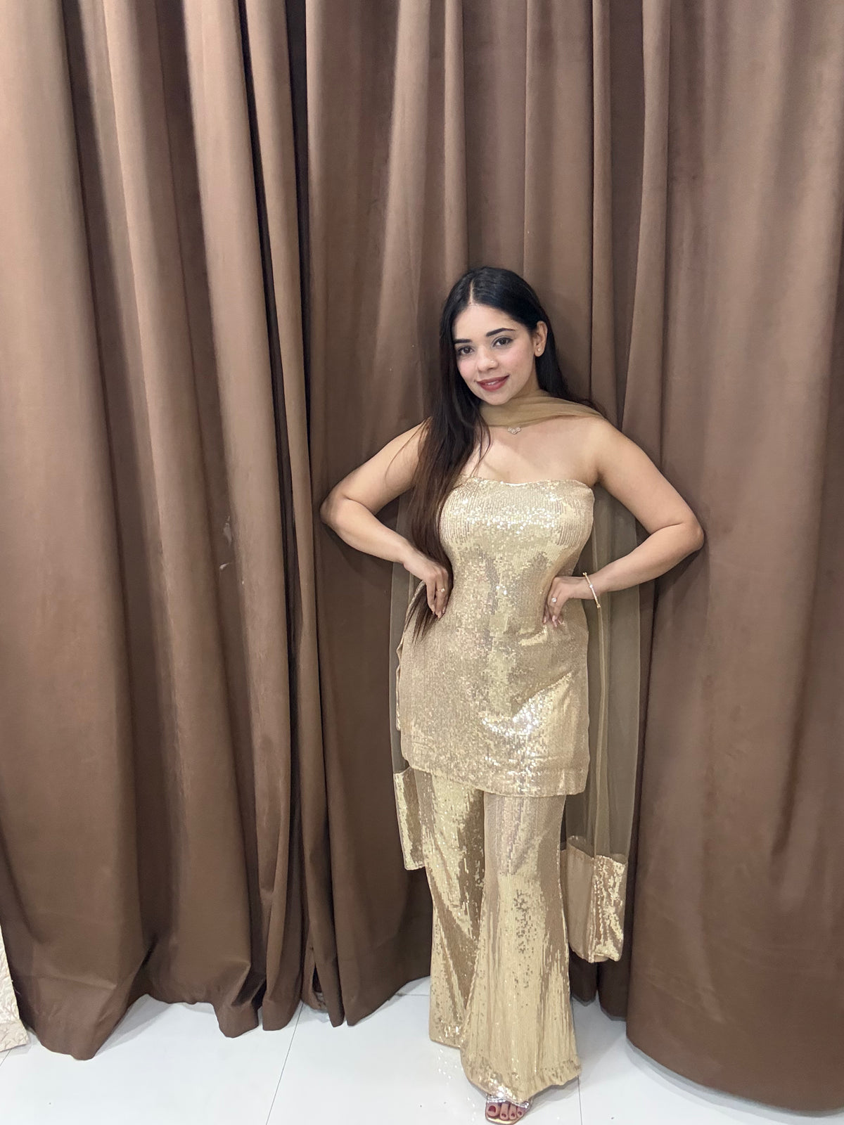 Amber Sequine suit
