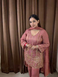 Aafreen Handwork three piece suit