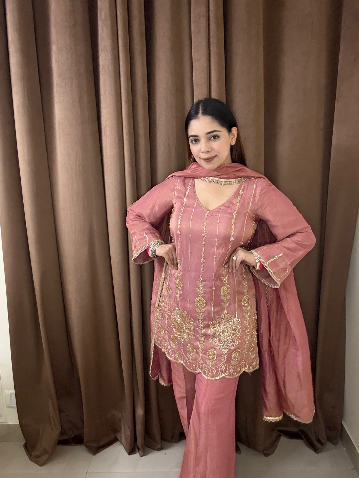 Aafreen Handwork three piece suit