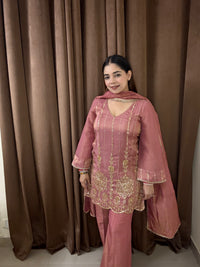 Aafreen Handwork three piece suit