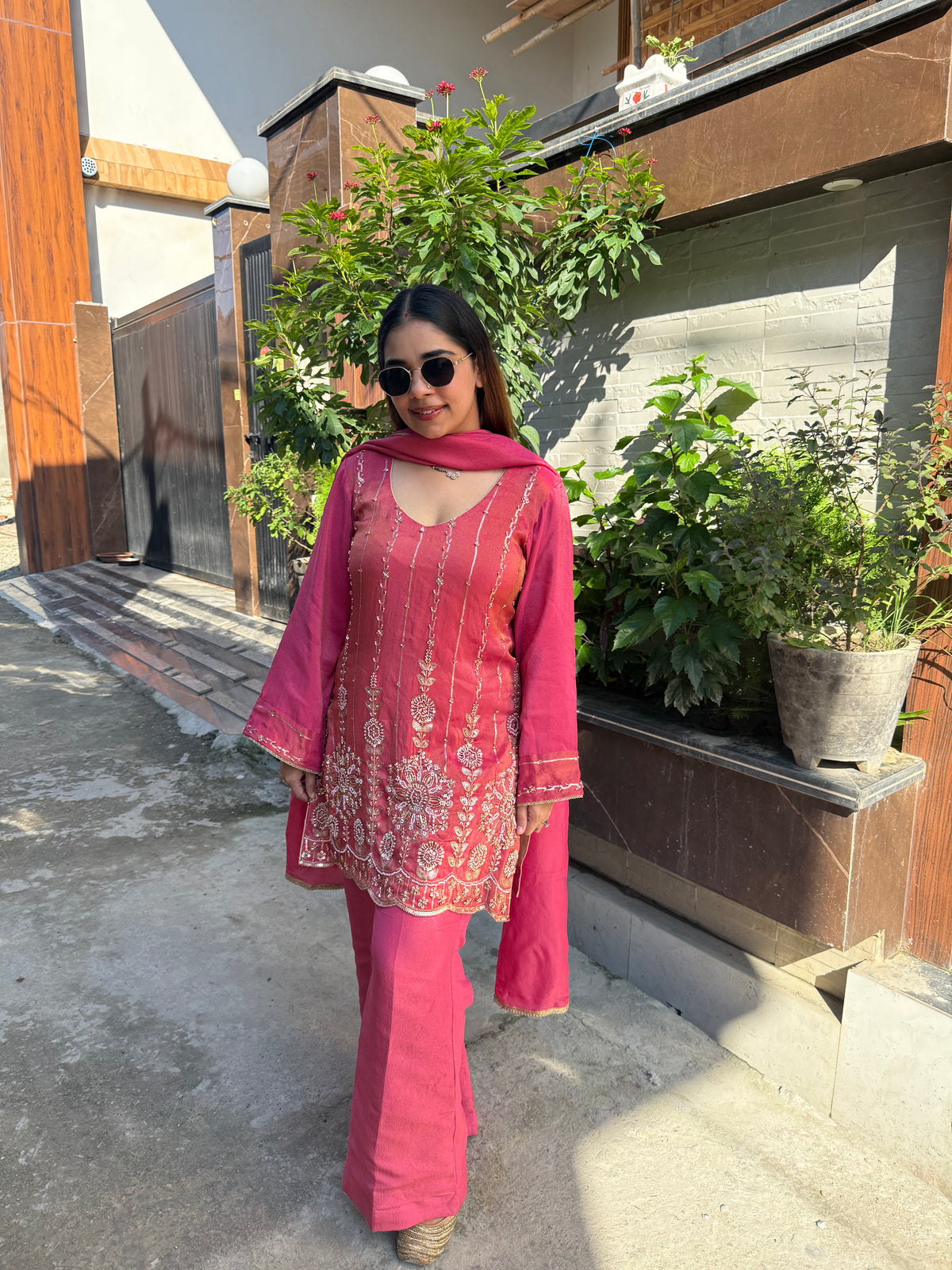 Aafreen Handwork three piece suit