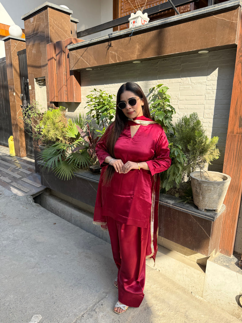 Scarlet farshi salwar suit