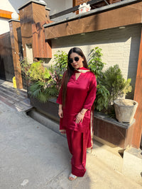 Scarlet farshi salwar suit