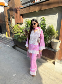 Pink Aura cotton suit