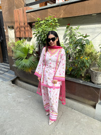 Lily cotton printed suit