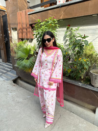 Lily cotton printed suit
