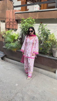 Lily cotton printed suit