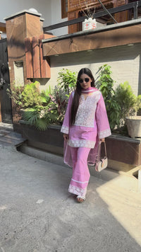 Pink Aura cotton suit