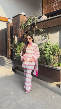 Tiara embroidery cotton suit