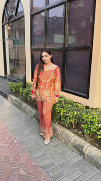 Inayat silk tissue handwork cordset