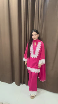Meher pure georgette suit | Pink