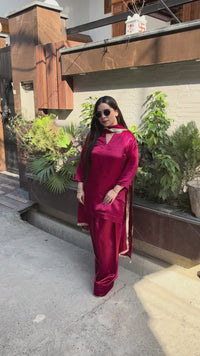 Scarlet farshi salwar suit