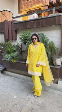 Sunshine schiffli cotton suit